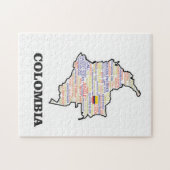 PUZZLE COLLAGE MOT DE COLOMBIE (Horizontal)
