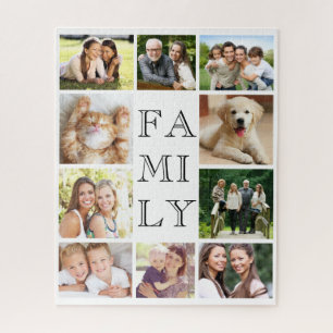 Puzzle Collage Multiphoto de famille personnalisé