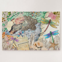 Collage numérique du marais salé de Caroline du Su