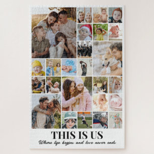Puzzle Collage Photo 25 Images 20x30 Grande Famille