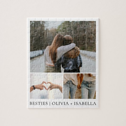 Puzzle Collage photo d'amies modernes simples (Vertical)