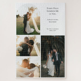 Puzzle Collage photo de 4 anniversaires de couple de mari