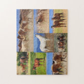 Puzzle Collage photo de chevaux (Vertical)
