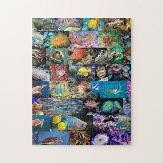 Puzzle Collage photo de Coral Reef Marine, 8 ans, 252 piè (Vertical)