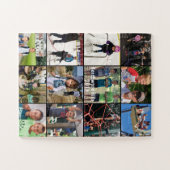 Puzzle Collage photo de famille personnalisée (Horizontal)