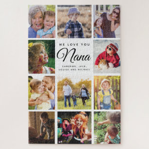 Puzzle Collage photo de la famille Jumbo Nana NOUS VOUS A