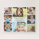 Puzzle Collage photo de la grand-mère 8<br><div class="desc">Ce puzzle de huit photos sera un cadeau amusant pour la meilleure grand-mère du monde. Personnalisez avec 8 photos de petits-enfants, de ses enfants, d'autres membres de la famille, des animaux domestiques, etc., personnalisez l'expression "Meilleure grand-mère du monde" et si elle est appelée "grand-mère", "Nana", "grand-mère", etc., et ajoutez les...</div>