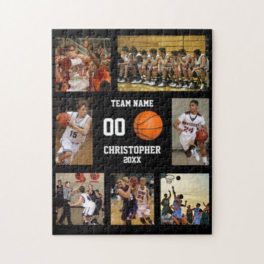 Puzzle Collage photo de l'équipe de basket-ball (Vertical)