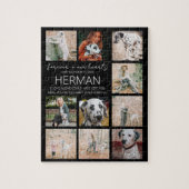 Puzzle Collage photo de mémorial d'animal moderne (Vertical)