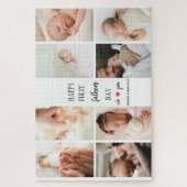 Puzzle Collage photo de première Fête des pères | Papa Pu (Vertical)