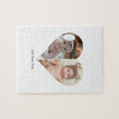 Puzzle Collage photo en forme de coeur 2 (Horizontal)
