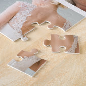 Puzzle Collage photo et monogramme personnalisés (Côté)