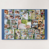 Puzzle Collage photo famille 31 Photo bleu (Horizontal)