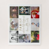 Puzzle Collage Photo Famille 8 Dire Script tendance (Vertical)