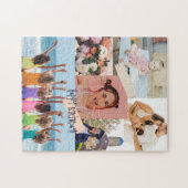 Puzzle Collage photo moderne Joyeux anniversaire mignon (Horizontal)