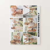 Puzzle Collage photo moderne simple personnalisé 6 (Vertical)