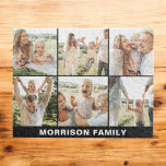 Puzzle Collage photo moderne simple personnalisé 6<br><div class="desc">Créez une activité amusante et mémorable grâce à notre collection de photos Modern Simple Custom 6 Jigsaw Puzzle! Personnalisez ce puzzle avec six de vos photos préférées pour un design unique et significatif. Idéal pour les réunions de famille, les soirées de jeux ou comme un cadeau réfléchi, il allie divertissement...</div>