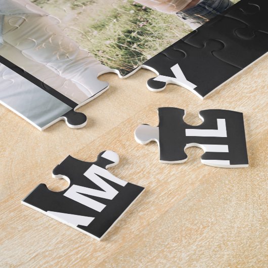 Puzzle Collage photo moderne simple personnalisé 6 (Côté)