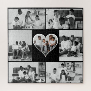 Puzzle Collage photo noir et blanc 7