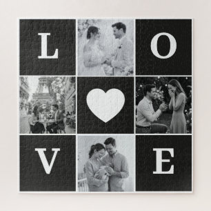 Puzzle Collage photo personnalisé "AMOUR"