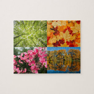 Puzzle Collage photo personnalisé avec quatre personnalis