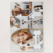 Puzzle Collage photo personnalisé de chien animal de comp (Vertical)