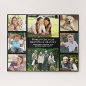 Puzzle Collage photo personnalisé des grands-parents du m (Horizontal)