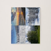 Puzzle Collage photo personnalisé personnalisé avec quatr (Vertical)