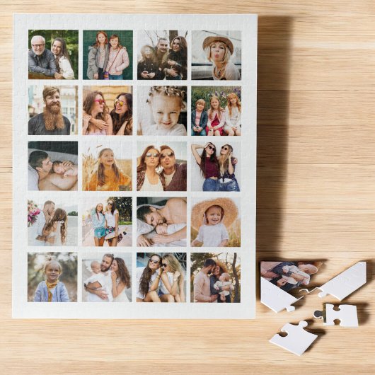 Puzzle Collage photo simple 20 photo personnalisée