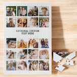 Puzzle Collage photo simple 20 photo personnalisée<br><div class="desc">Ce Simple Photo Collage 20 Photo Personnalisé Jigsaw Puzzle est la meilleure façon de présenter vos souvenirs préférés. Avec la place pour 20 photos, il fait un cadeau significatif et unique pour les proches, ou un souvenir amusant pour vous-même. Qu’il s’agisse de vacances en famille, d’anniversaires ou de moments spéciaux,...</div>