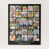 Puzzle Collage photo simple 25 personnalisé (Vertical)