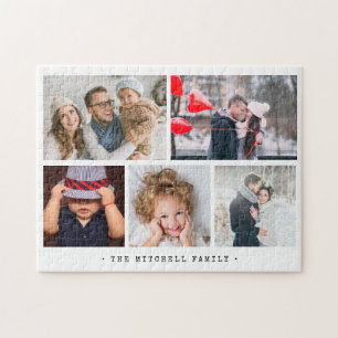 Puzzle Collage photo simple et moderne pour la famille