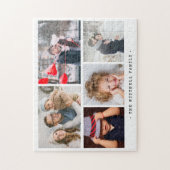 Puzzle Collage photo simple et moderne pour la famille (Vertical)
