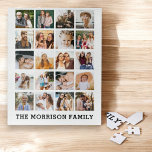 Puzzle Collage photo simple Famille Instagram personnalis<br><div class="desc">Capturez vos souvenirs chéris avec ce simple Collage Photo Personnalisé Puzzle. Avec de l'espace pour vos photos préférées, ce puzzle crée un affichage visuel étonnant de vos moments spéciaux. Personnalisez-le avec vos propres images pour faire un cadeau unique pour vos amis, votre famille ou même vous-même. Parfait pour les anniversaires,...</div>