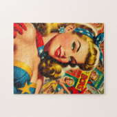 Puzzle Collage Pin-Up de Pulp Kitsch Rétro (Horizontal)