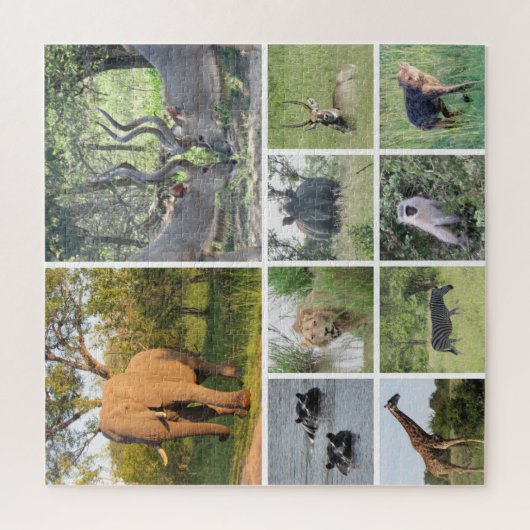 Puzzle collage safari (Vertical)