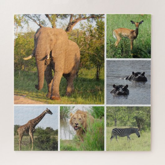 Puzzle collage safari africain (Horizontal)