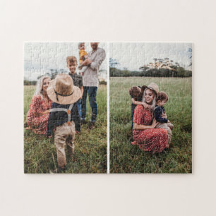 Puzzle Collage Simple Avec 2 Photos Familiales