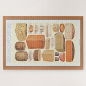 Puzzle Collage vintage de fromages domestiques, Beeton, 1 (Horizontal)