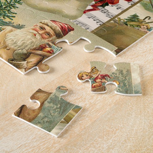 PUZZLE COLLAGE VINTAGE DE NOËL (Côté)