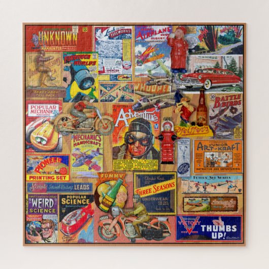 Puzzle COLLAGE vintage NOSTALGIA (Vertical)