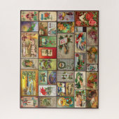 PUZZLE COLLECTE VINTAGE DE CARTE POSTALE (Vertical)