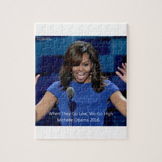 Puzzle Collectif Michelle Obama "We Go High" (Vertical)