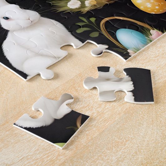 Puzzle Collection Bunny Pâques Boho (Côté)