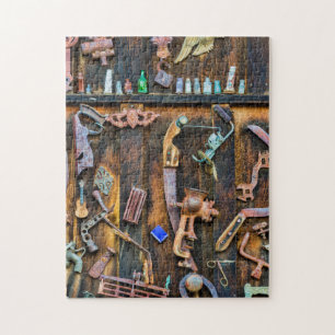 Puzzle Collection d'antiquités sur le mur