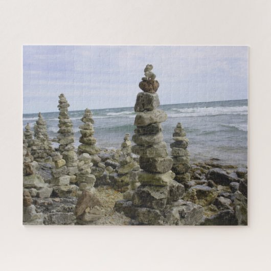 Puzzle Collection de Cairn de Mackinac Island Rock - 16x2 (Horizontal)
