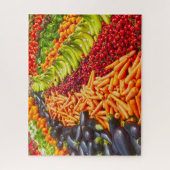 Puzzle Collection de fruits et légumes (Vertical)