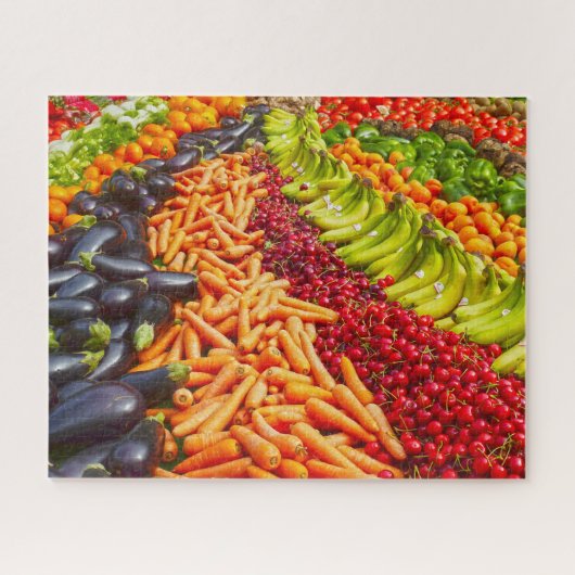 Puzzle Collection de fruits et légumes (Horizontal)
