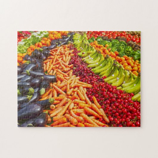 Puzzle Collection de fruits et légumes (Horizontal)