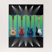 Puzzle Collection de guitares électriques sur la scène so (Vertical)